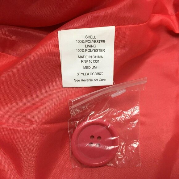 Thread & Supply Womens Salmon Pink Blazer Coat Work Office  Winter Size Medium - Picture 6 of 7